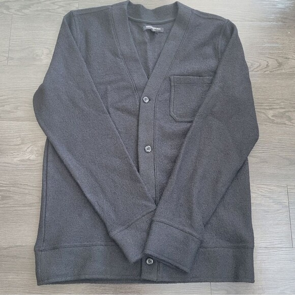 Banana Republic Dark Gray Men's Cardigan Sweater - Picture 1 of 9